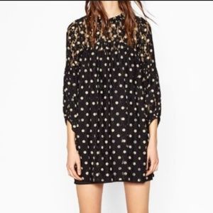 Zara Polka Dot Lace Dress